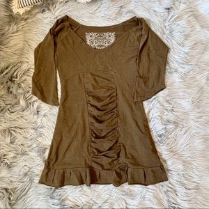 Nomads hempwear Ruffle top